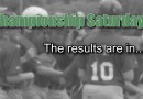 Championship Saturday results